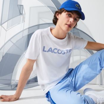 Lacoste Lacoste x Novak Djokovix Sport T-Shirt Pánské - Tričko Bílé / Blankyt | CZ-gF58Bb